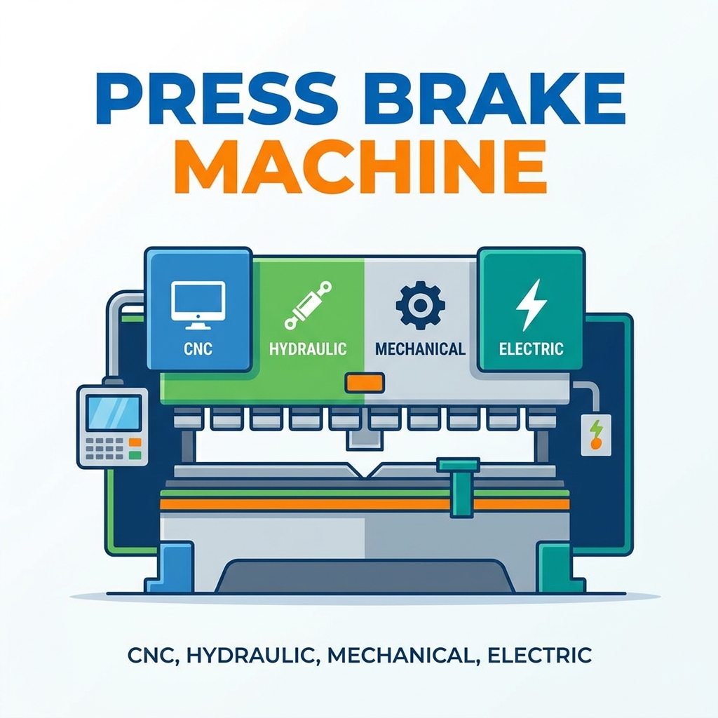 ประเภทของเครื่องกดเบรก: CNC, ไฮดรอลิก, เครื่องกล และไฟฟ้า